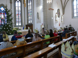 Diözesale Aussendung der Sternsinger des Bistums Fulda in St. Crescentius (Foto: Karl-Franz Thiede)